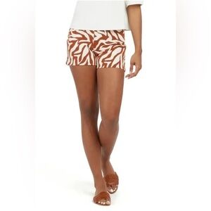 NWT Spanx Size XL Polished 4” Shorts Print